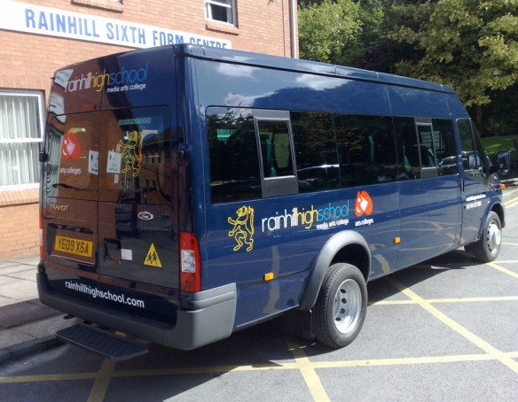 Rainhill High School, Ford Transit Minibus.